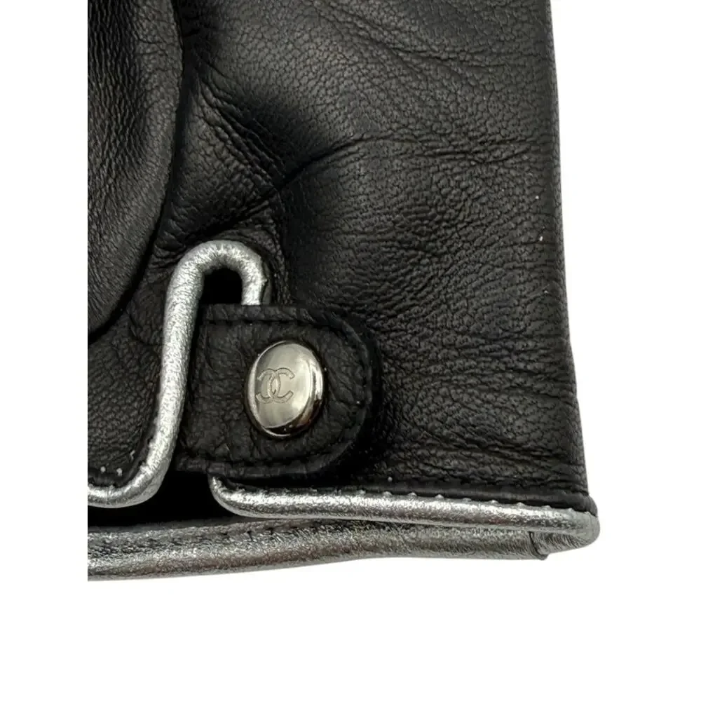 Chanel Quilted Lambskin Beaded CC Fingerless Gloves – Size 7½ – Rare!